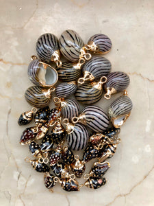 La Digue Stripes/Pois Shells Necklaces